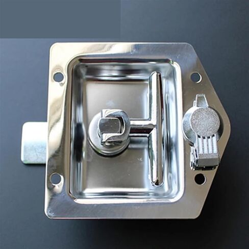 Stainless Cabinet Handle Lock for Truck Bus RV Trunk Boat Car Eletrical Storage Box Train MS211 1Pcs(Flat Piece) in Saudi Arabia
