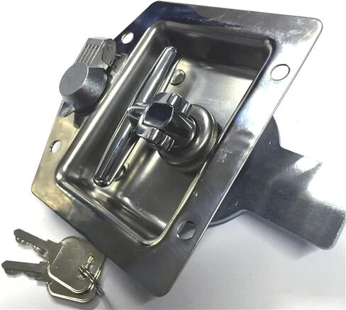 Stainless Cabinet Handle Lock for Truck Bus RV Trunk Boat Car Eletrical Storage Box Train MS211 1Pcs(Flat Piece) in Saudi Arabia