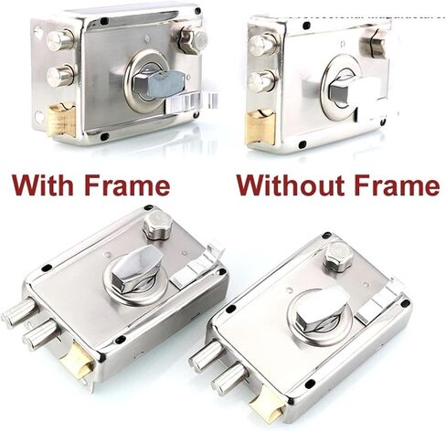 قفل باب Deadbolt مع مفاتيح Gate Office Women Women Door Door Home Security DIY MS413 A 1PCs (مع إطار يمين) in Saudi Arabia