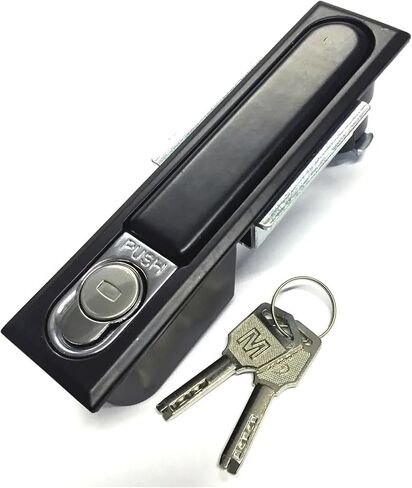 قفل مقبض مجلس الوزراء لقطار باب شاحنة حافلة الخزانة الكهربائية 32mmx142mm MMS214 GG 1PCS (C) in Saudi Arabia