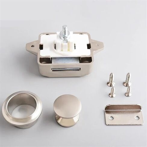 قم بضغط قفل خزانة الأزرار لسيارة الإسعاف RV Caravan Motorboard Furniture Locks Latch ZS02 A 1PCS (1 PCS BG) in Saudi Arabia