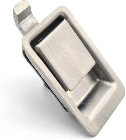 304 Stainless Truck Trunk Cabinet Lock Pickup Yacht Boat Cupboard Accessories Bus Handle MS220 D 1Pcs(Curved Piece) in Saudi Arabia