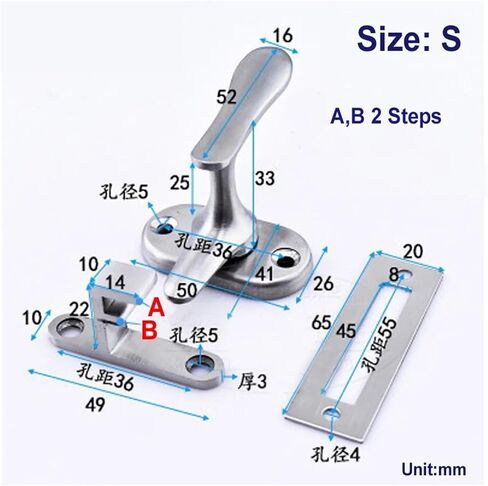 مقبض مقبض من الفولاذ المقاوم للصدأ لالتقاط لباب درج مجلس الوزراء الشخصي الأجهزة الأمنية الرئيسية in Saudi Arabia