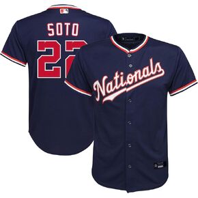 Outerstuff Juan Soto Washington Nationals #22 MLB Kids Youth 4-20 Navy Alternate Player Jersey in Saudi Arabia