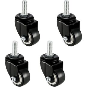 5Pcs Heavy Duty Swivel Caster Wheels M10x25mm Threaded Stem Trolley Furniture Caster in Saudi Arabia
