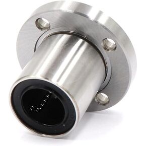 Linear Bearing LMF6UU/8UU/10UU/12UU/16UU/20UU F25-60UU Round Flange Type Linear Motion Bearing 3D Printer Linear Rod Part Linear Ball Bearings(2pcs,LMF12UU) in Saudi Arabia