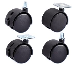 Chair Wheel Furniture Caster 30mm M8 Castor Wheels Replace Hardware Trolley Silent Brake(Screw Without Brake) in Saudi Arabia