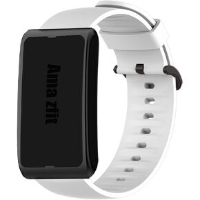 متوافق مع نطاقات Helio Amazfit ، وأشرطة معصم ناعمة للسيليكون البديلة للسيليكون مع مشبك الفولاذ المقاوم للصدأ متوافق مع Amazfit Helio Tracker Wristband in Saudi Arabia