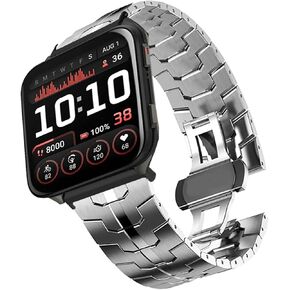 Compatible with Garmin Venu X1 Bands, Quick Release Stainless Steel Band Metal Strap with Folding Clasp Replacement Straps Compatible with Garmin Venu X1 Smartwatch in Kuwait