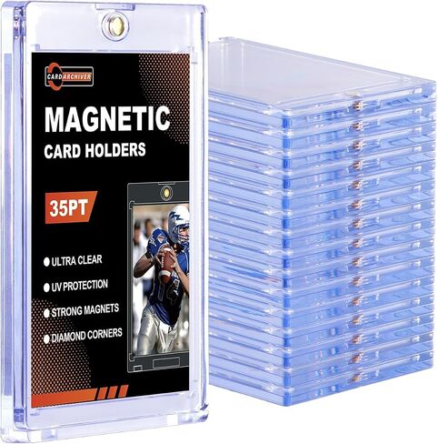 300CT حاملي البطاقات شبه الصلبة - Card Savers و Premium Protection للبطاقات المتدرجة ، وبطاقات التداول ومقتنيات البيسبول بأكمام البطاقة ، وألواح الدرجات الشفاهية 1/2 "(تخزين جودة الأرشيف) in Kuwait