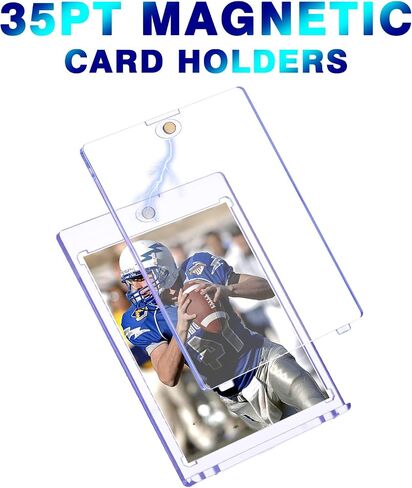300CT حاملي البطاقات شبه الصلبة - Card Savers و Premium Protection للبطاقات المتدرجة ، وبطاقات التداول ومقتنيات البيسبول بأكمام البطاقة ، وألواح الدرجات الشفاهية 1/2 "(تخزين جودة الأرشيف) in Kuwait