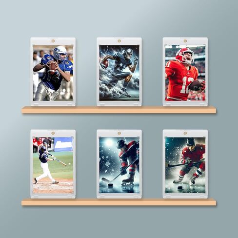 300CT حاملي البطاقات شبه الصلبة - Card Savers و Premium Protection للبطاقات المتدرجة ، وبطاقات التداول ومقتنيات البيسبول بأكمام البطاقة ، وألواح الدرجات الشفاهية 1/2 "(تخزين جودة الأرشيف) in Kuwait