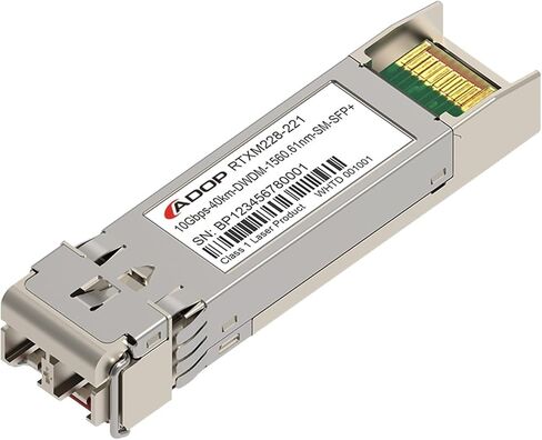 for C17-C61 DWDM-SFP10G-60.61 Compatible 10G DWDM SFP+ 1560.61nm 40km DOM Duplex LC SMF Transceiver Module(C61) in Saudi Arabia