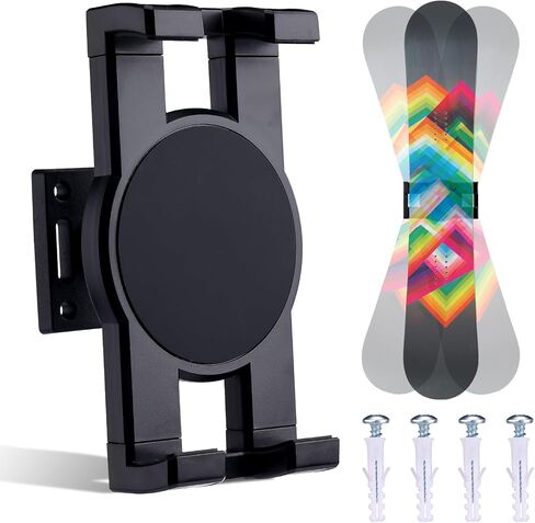 BOXOB Skateboard Deck Wall Mount, 360-Degree Rotating Skateboard Wall Hanger Stand Floating Snowboard Holder Shelf Horizontal Skate Deck Display Rack for Skateboarder Collector in Saudi Arabia