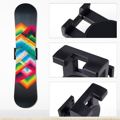 BOXOB Skateboard Deck Wall Mount, 360-Degree Rotating Skateboard Wall Hanger Stand Floating Snowboard Holder Shelf Horizontal Skate Deck Display Rack for Skateboarder Collector in Saudi Arabia