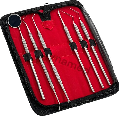 New CYNAMED USA German Stainless Dental Dental Dentist Pick Tool Kit -Set of 6 Piece-A+ Quality in Saudi Arabia