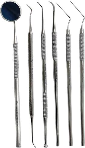 New CYNAMED USA German Stainless Dental Dental Dentist Pick Tool Kit -Set of 6 Piece-A+ Quality in Saudi Arabia