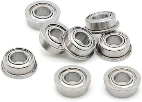 MF105ZZ Flange Bearing 5x10x4mm Miniature Flanged MF105 Z ZZ Ball Bearings 10Pcs in Saudi Arabia