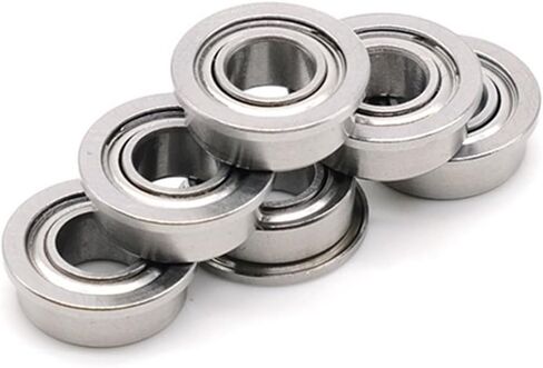 MF105ZZ Flange Bearing 5x10x4mm Miniature Flanged MF105 Z ZZ Ball Bearings 10Pcs in Saudi Arabia