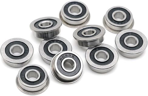 F6800 RS 2RS LF-1910RS Flanged Flange Deep Groove Ball Bearings 10x19x5mm 5Pcs(5PMF148RS 8X14X4) in Saudi Arabia