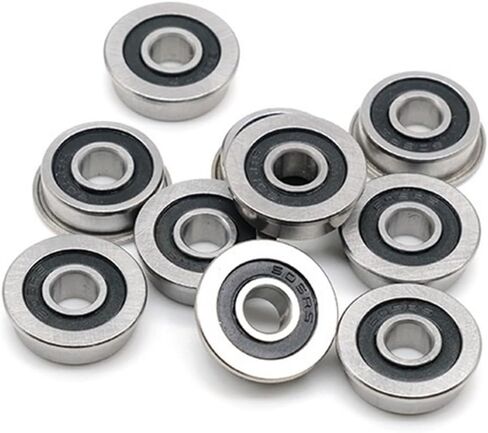 F6800 RS 2RS LF-1910RS Flanged Flange Deep Groove Ball Bearings 10x19x5mm 5Pcs(5PMF148RS 8X14X4) in Saudi Arabia