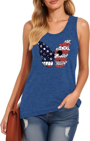 All American Mama 4th of July Tank Tops for Women Patriotic Tops USA Flag Sleeveless Shirt Holiday Casual Outfit in Saudi Arabia