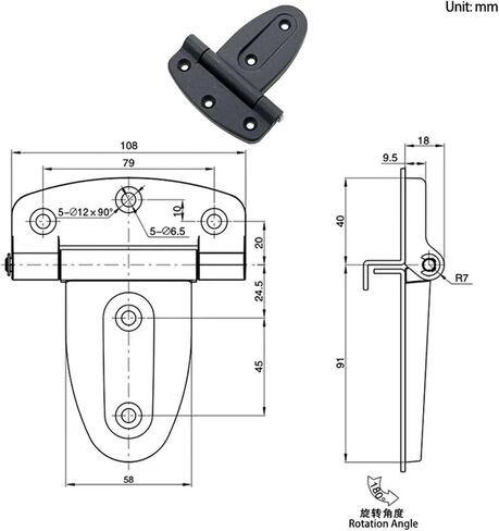 Plastic Folding Cabinet Door Hinge Accessories 1Pcs in Saudi Arabia