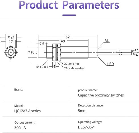 M12 capacitive Switch LJC12A3 Series inductive Proximity Sensor PNP NPN DC 6V-36V AC 90-250V in Saudi Arabia