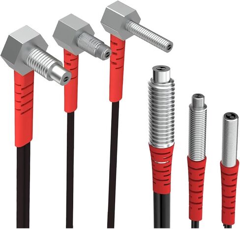Fiber Optic Sensor Probe Diffuse Reflection M3 M4 M6 1-2M Cable coaxial Non-coaxial photoelectric Optical Proximity Switch(Non Coaxial M4 2m) in Saudi Arabia