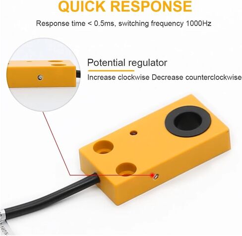 Ring Proximity Switch 6 8 10 12 14 15 16mm Hole Induction Sensor 12V 24V Screw Metal Detection Interrupter(TL-W5-12H,NPN-NC) in Saudi Arabia