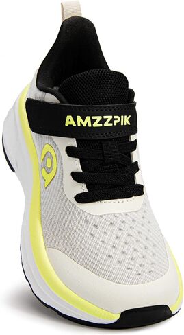Amzzpik Little/Big Kids Zero Zero Drop Running أحذية مع زلة ومربع عريض خفيفة الوزن وأحذية رياضية للتنفس للفتيان والبنات بحجم 13C-4C in Kuwait