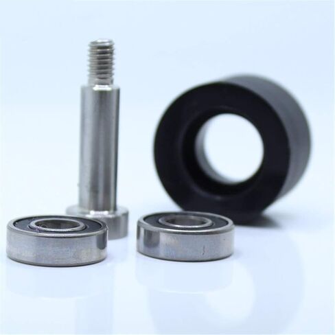 Power Transmission Products PU 6800 Bearing 10x35x30mm Rubber-Coated Driven Roller Conveyor Belt Double Bearing for Cash Registers Ball Bearings(2Pcs) in Saudi Arabia