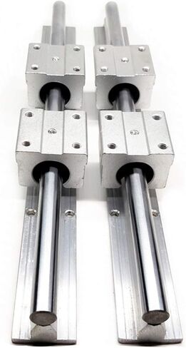 Professional SBR16/12/20mm خط سكة حديد 250-1500 مم أدلة خطية خطية خطية الدعم + 4pcs SBR16UU كتل المحامل الخطية لجزء CNC (SBR12UU ، 450mm) in Saudi Arabia