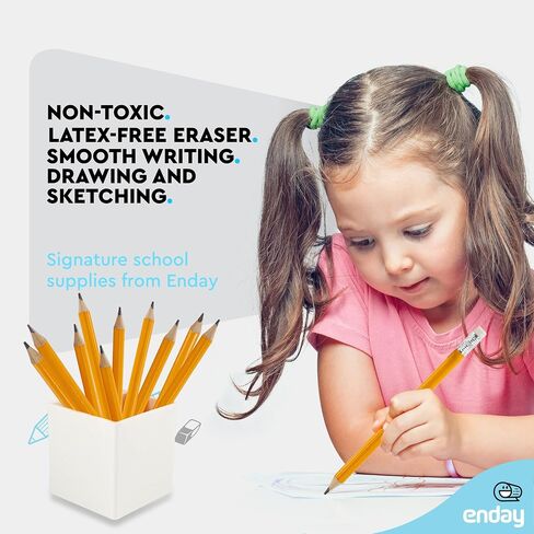 Emraw Pre Sharpened Round Primary Size No 2 Jumbo Pencils for Preschoolers, Elementary Kids - Pack of 24 Premium Fat Pencils in Saudi Arabia