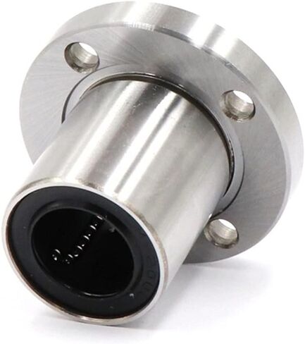 Linear Bearing LMF6UU/8UU/10UU/12UU/16UU/20UU F25-60UU Round Flange Type Linear Motion Bearing 3D Printer Linear Rod Part Linear Ball Bearings(2pcs,LMF12UU) in Saudi Arabia