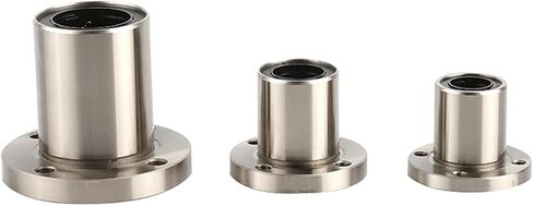 Linear Bearing LMF6UU/8UU/10UU/12UU/16UU/20UU F25-60UU Round Flange Type Linear Motion Bearing 3D Printer Linear Rod Part Linear Ball Bearings(2pcs,LMF12UU) in Saudi Arabia