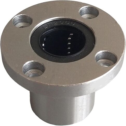 Linear Bearing LMF6UU/8UU/10UU/12UU/16UU/20UU F25-60UU Round Flange Type Linear Motion Bearing 3D Printer Linear Rod Part Linear Ball Bearings(2pcs,LMF12UU) in Saudi Arabia