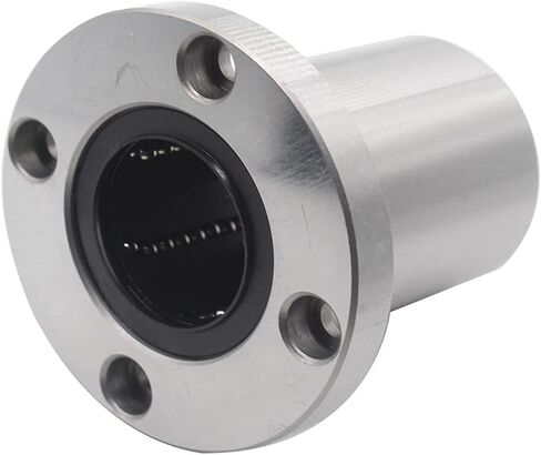 Linear Bearing LMF6UU/8UU/10UU/12UU/16UU/20UU F25-60UU Round Flange Type Linear Motion Bearing 3D Printer Linear Rod Part Linear Ball Bearings(2pcs,LMF12UU) in Saudi Arabia