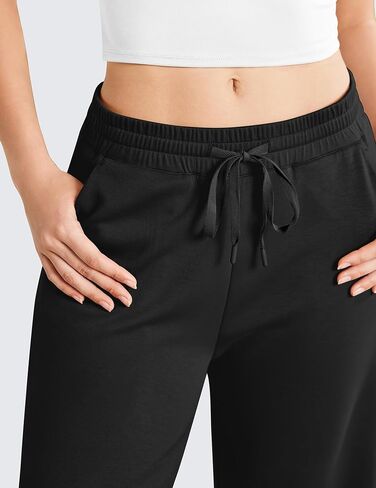 PINSPARK Women's Wide Leg Sweatpants High Waisted Baggy Workout Sweat Pants Comfy Drawstring Athletic Pants with Pockets in Saudi Arabia