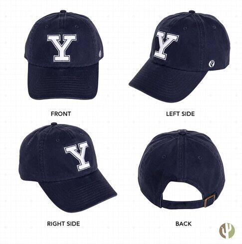 Desert Cactus Yale University Baseball Hat Bulldogs Bulldogs قبعات مطرزة على Cap قابلة للتعديل حزام القماش للبالغين (النمط A1) الأزرق in Kuwait