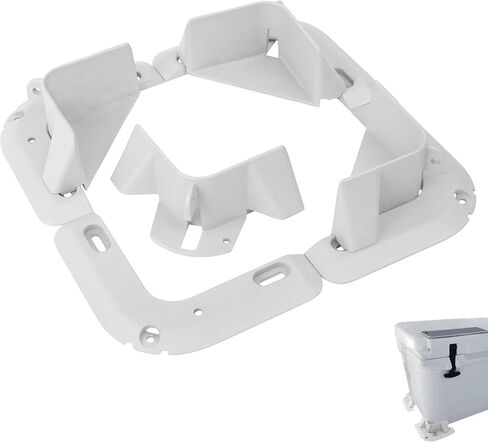 Aluminum Alloy Cooler Mounting Kit,Quick Release Boat Marine Cooler Mounting Kit for Yeti, Rtic, Igloo, Engle, Coleman, etc (Silvery) in Kuwait