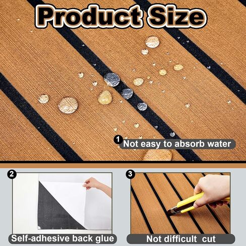 Duraaamo Boat Flooring Eva Foam 118 "× 47" قارب التزيين السجادة غير اللصق البحرية غير المارين in Kuwait