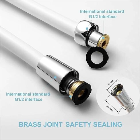 1pc 1.5/2/3/4M PVC High Flexible Plumbing Anti Winding GI/2 Universal Hose(Black,400cm) in Saudi Arabia