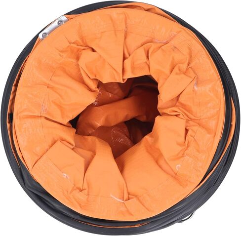 aqxreight Duct Hosing PVC Flexible for Fan Duty 8in with S Shaped Hook Steel Bracket 10meter / 32.8ft (5M) (10M) in Saudi Arabia