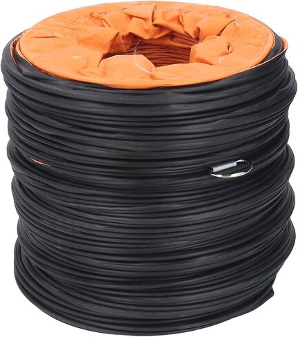 aqxreight Duct Hosing PVC Flexible for Fan Duty 8in with S Shaped Hook Steel Bracket 10meter / 32.8ft (5M) (10M) in Saudi Arabia