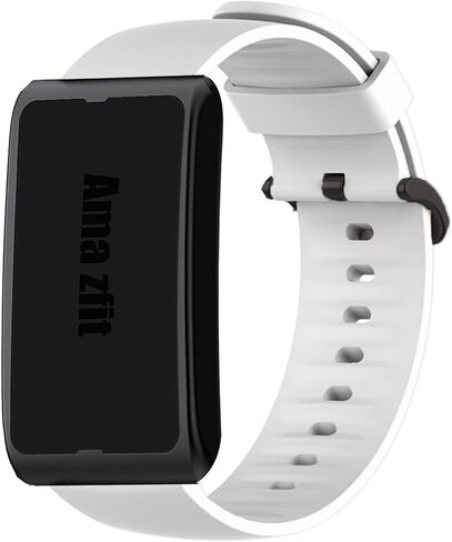 متوافق مع نطاقات Helio Amazfit ، وأشرطة معصم ناعمة للسيليكون البديلة للسيليكون مع مشبك الفولاذ المقاوم للصدأ متوافق مع Amazfit Helio Tracker Wristband in Saudi Arabia
