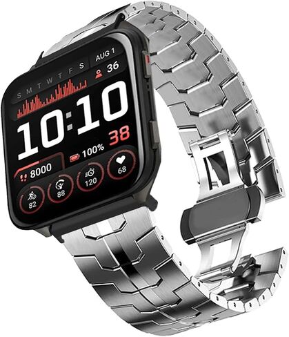متوافق مع نطاقات Garmin Venu X1 ، حزام معدني سريع الفولاذ المقاوم للصدأ مع أحزمة استبدال المشبك القابلة للطي متوافقة مع ساعة Garmin Venu X1 الذكية in Saudi Arabia