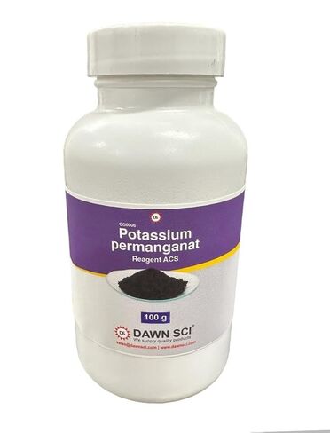 مسحوق برمنجانت البوتاسيوم 100 جرام-درجة الكاشف ، بلورات التدفق الحرة-نقاء عالية لمختبر المعالجة ، والاستخدام الكيميائي العام-Dawn Sci® in Kuwait
