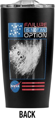 Logovision NASA Failure Is Not An Option Stainless Steel Tumbler 20 oz Coffee Travel Mug/Cup, Vacuum Insulated & Double Wall with Leakproof Sliding Lid | Great for Hot Drinks and Cold Beverages in Saudi Arabia