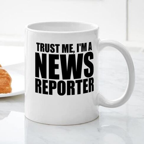 CafePress Trust Me, I'M A News Reporter Mugs 11 oz (325 ml) Ceramic Coffee Mug in Saudi Arabia